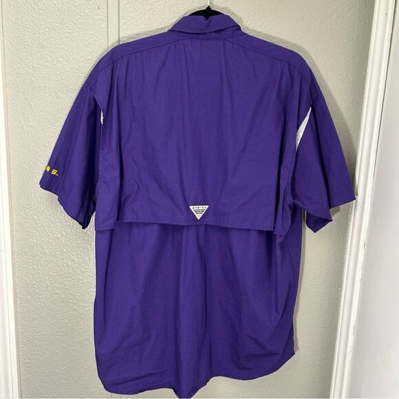 Columbia Collegiate PFG Tamiami Short-Sleeve Button-Down Shirt for Men’s Medium - Picture 12 of 16